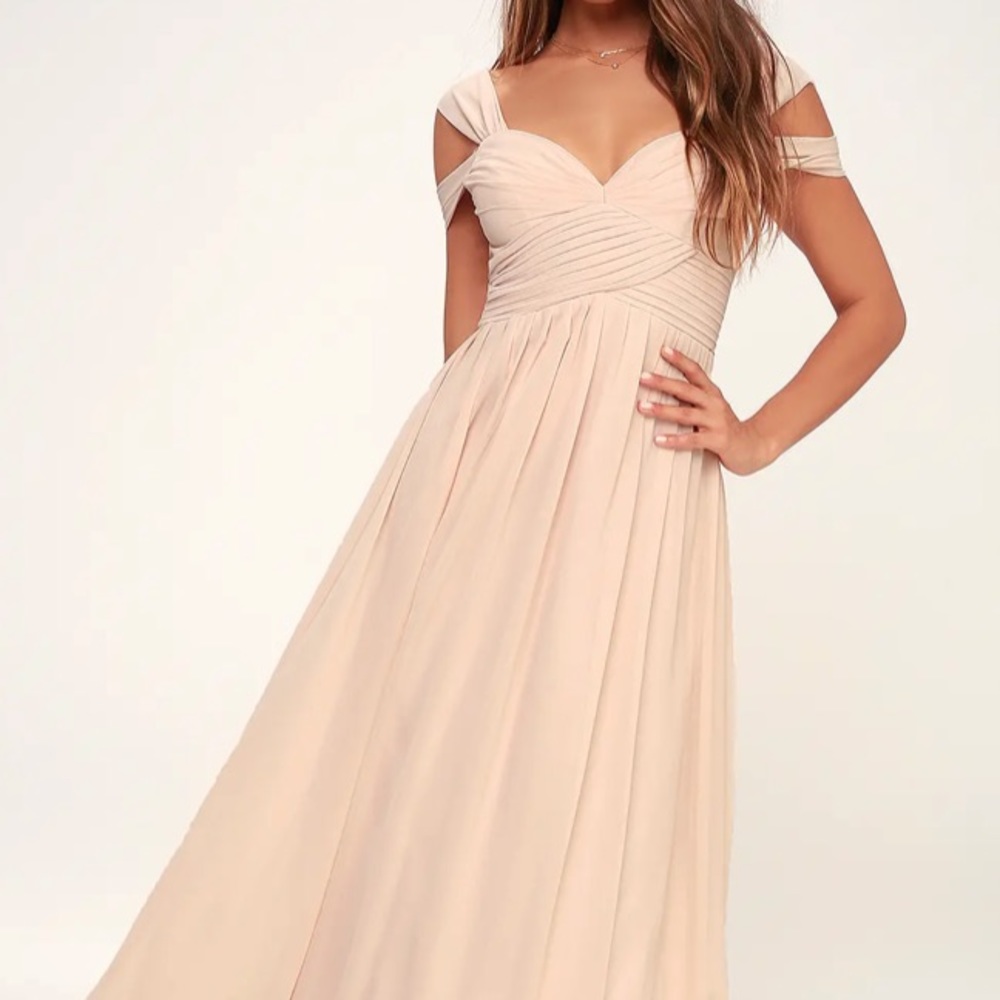 Lulu’s Make Me Move Blush Pink Maxi Dress